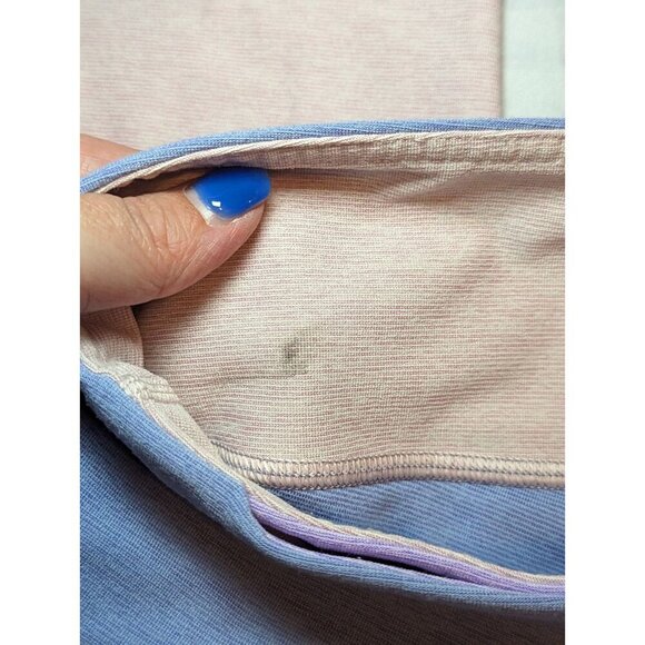 Outdoor Voices Yoga Pant Leggings Size Large Colorblock Blue Purple Pink - Picture 6 of 13